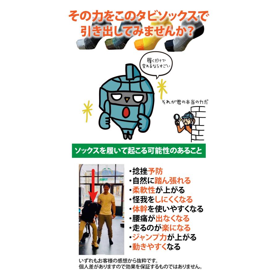 鍛えて守るグッズ 楽天市場】（モノマガジン・日経MJ掲載）足袋ソックス ミドル丈 厚手