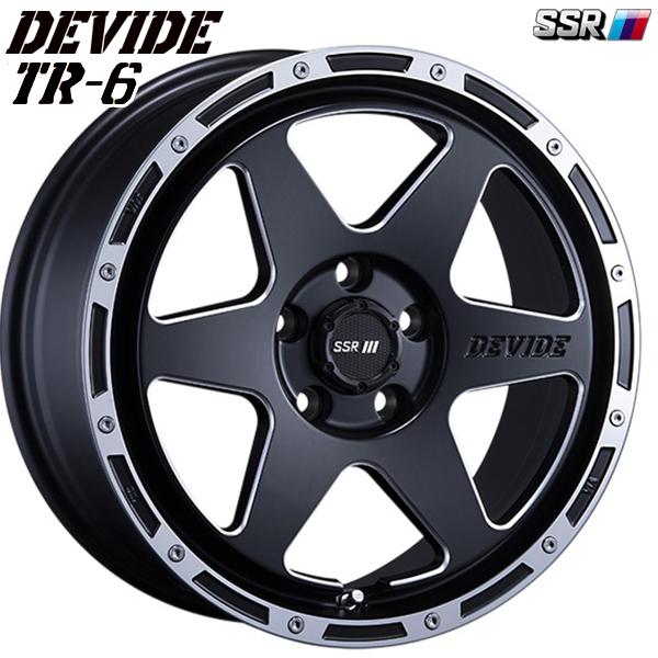 SSR DEVIDE ディバイド TR-6 17インチ 7.0J 5H114.3 +42 フラットブラックポリッシュ アルミホイール単品 1本 4本以上送料無料
