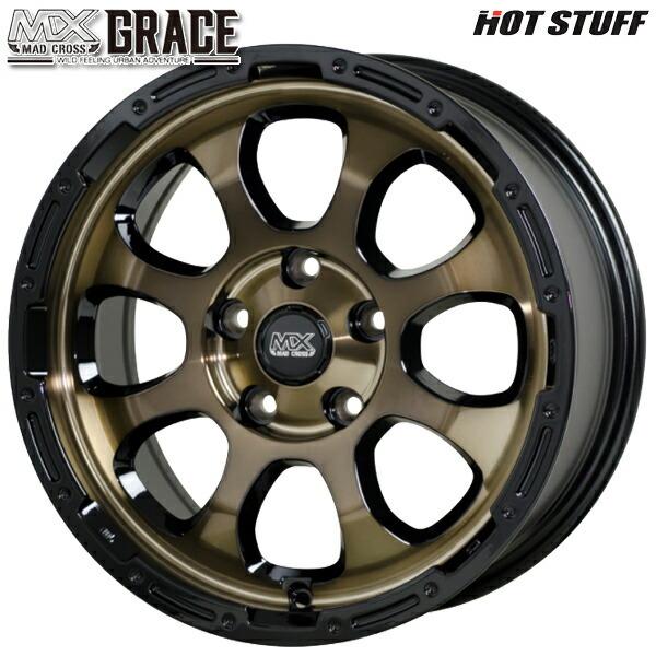 2月11日最大11倍 サマータイヤ ホイール4本セット 225/65R17インチ 5H114 ホットスタッフ マッドクロス グレイス BRC/BK トーヨー オープンカントリー R/T