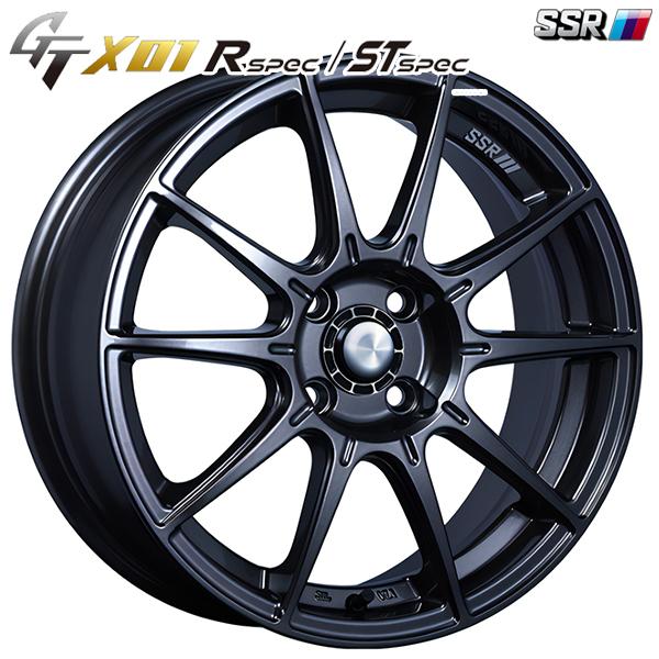 SSR GTX01 ST-SPEC 16インチ 5.0J 4H100 +48 ダークガンメタ アルミホイール単品 4本セット 送料無料