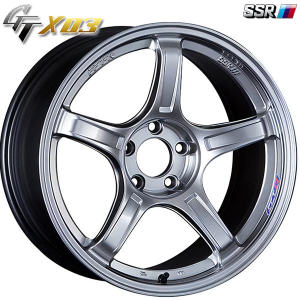 2月11日最大11倍 SSR GTX03 18インチ 1.5J 5H114.3 +22 クロームシルバー アルミホイール単品 1本 4本以上送料無料