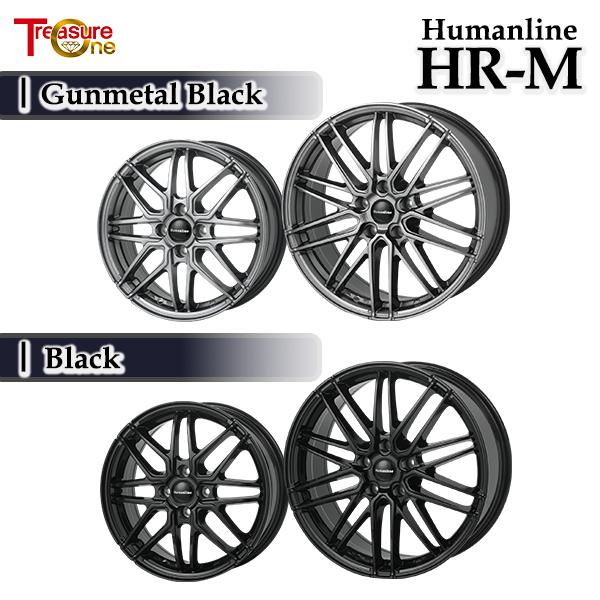 ライズ等 トレジャーワン ヒューマンライン HR-M BK 16インチ 6.0J 4H100 +40 ブラック アルミホイール単品 1本 4本以上送料無料_1