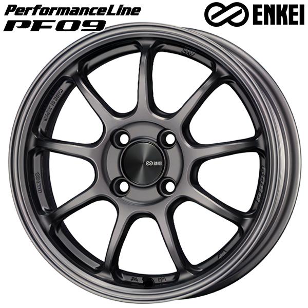 ミシュラン - 炎節タイア 銀輪4本仕かける 195/45R17in 4H100 ENKEI エンケイ 演戯生産ライン PF09 DS 飛行士運動競技4 PILOT SPORT4