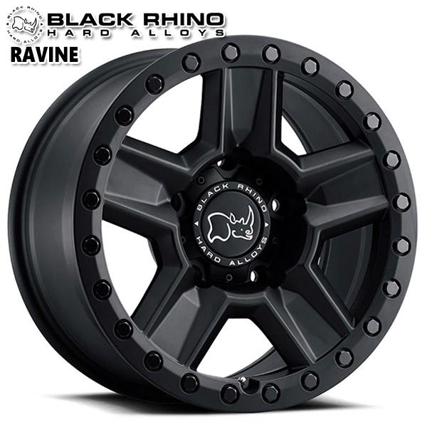 2月11日最大11倍 ブラックライノ RAVINE ラヴィーン 17インチ 8.5J 6H139.7 +12 MATTE BLACK アルミホイール単品 1本 4本以上送料無料