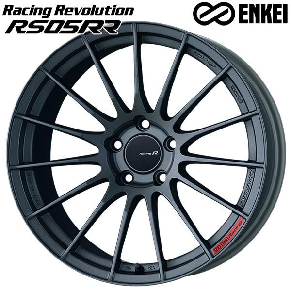 ENKEI エンケイ レーシングレボリューション RS05RR 18インチ 10.5J 5H114.3 +22 マットダークガンメタ アルミホイール単品 1本 4本以上送料無料｜grip