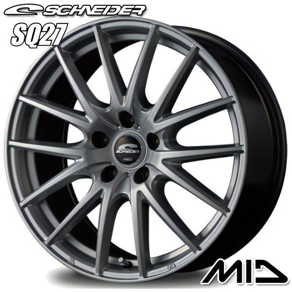 ウィンラン - 朱夏タイア 車輪仕掛ける 195/65R15in 5H114.3 MID SQ27 メタリックシルバー R380 車、バイク、自転車-自動車