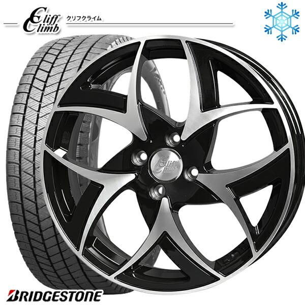 175/60R16インチ ブリヂストン ブリザック VRX3 4H100 スタッドレスタイヤホイールセット クリフクライム TC05