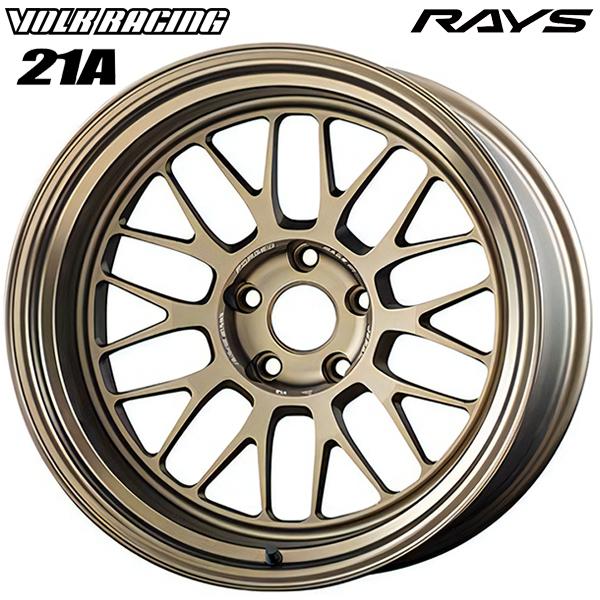 RAYS レイズ ボルクレーシング 21A 18インチ 10.0J 5H114.3 +-15 BR アルミホイール単品 4本セット 送料無料