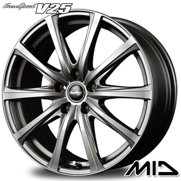 サマータイヤ ホイールセット 205/65R15インチ 5H114.3 MID V25 メタリックグレー トーヨー ナノエナジー3プラス