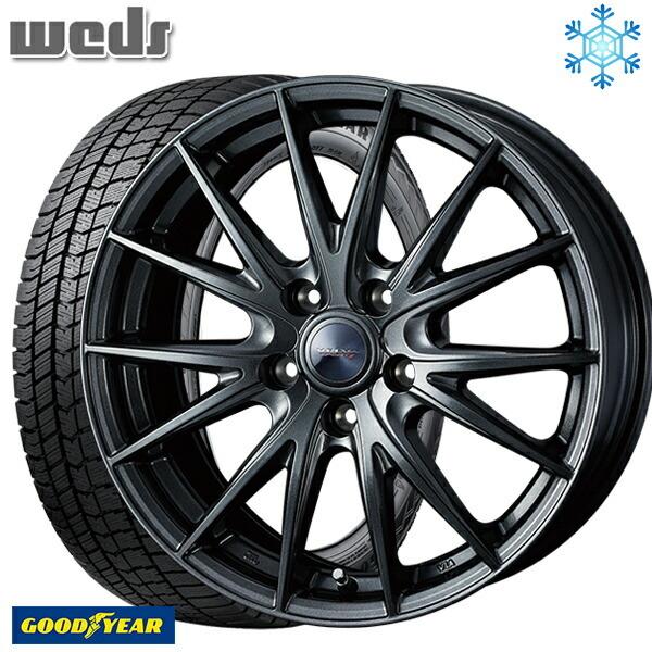225/45R18インチ グッドイヤー アイスナビ8 ICE NAVI8 5H114.3 スタッドレスタイヤホイールセット Weds ヴェルヴァ スポルト2