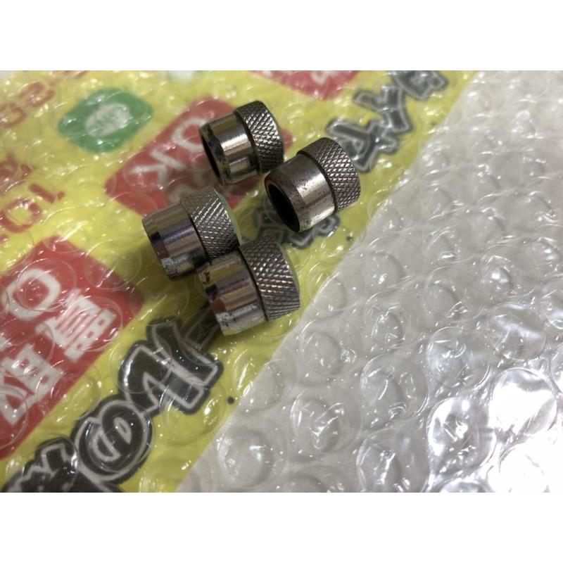PIAA 4個 花びら うらら 金属 バルブキャップ 丸 大きめ ブルー系