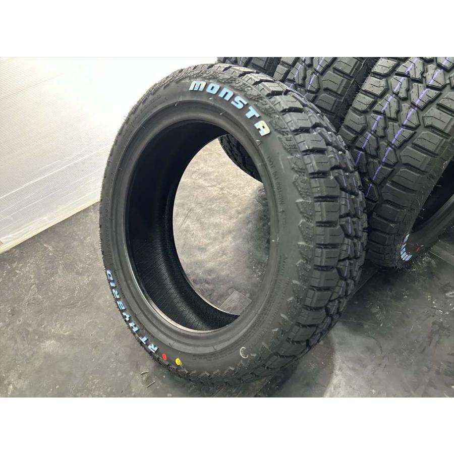 MONSTA TYRES 4本 在庫 モンスター RT HYBRID ホワイトレーター 165