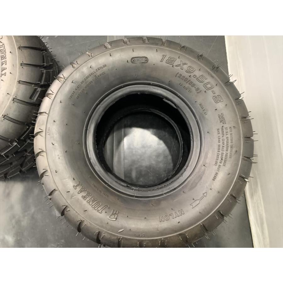 2本 JUNKAI バギータイヤ 18×9.50-8 25F (220/55-8) 2021年3621.2