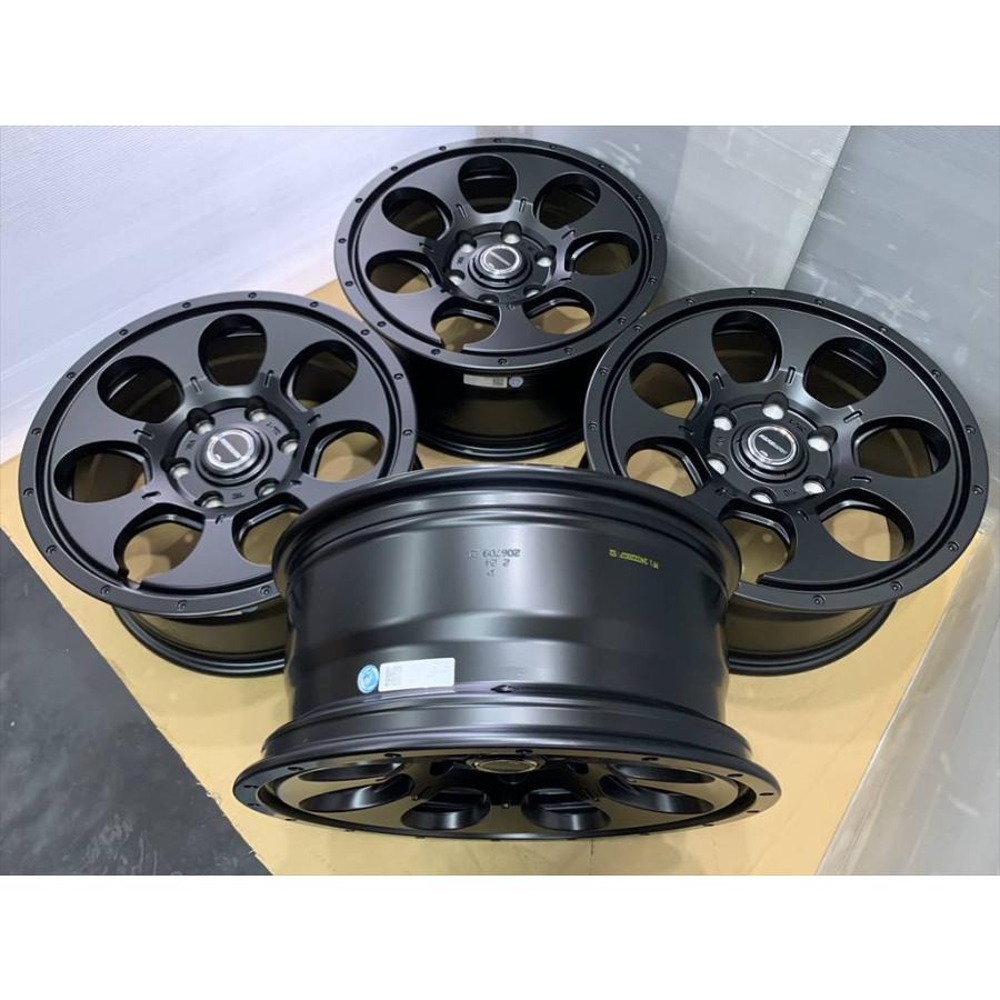 在庫品　マルカ MID　ROAD MAXX　JWLT規格　アルミホイール　17　7.5j　+25　マットブラック　黒　6穴　139.7_9