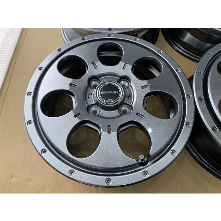 メッキ EMC MEITER 14インチ 5j+45 100-4 中古 マナレイ 在庫 MID ROADMAX MUD AGENT アルミホイール 14 4.5j +45