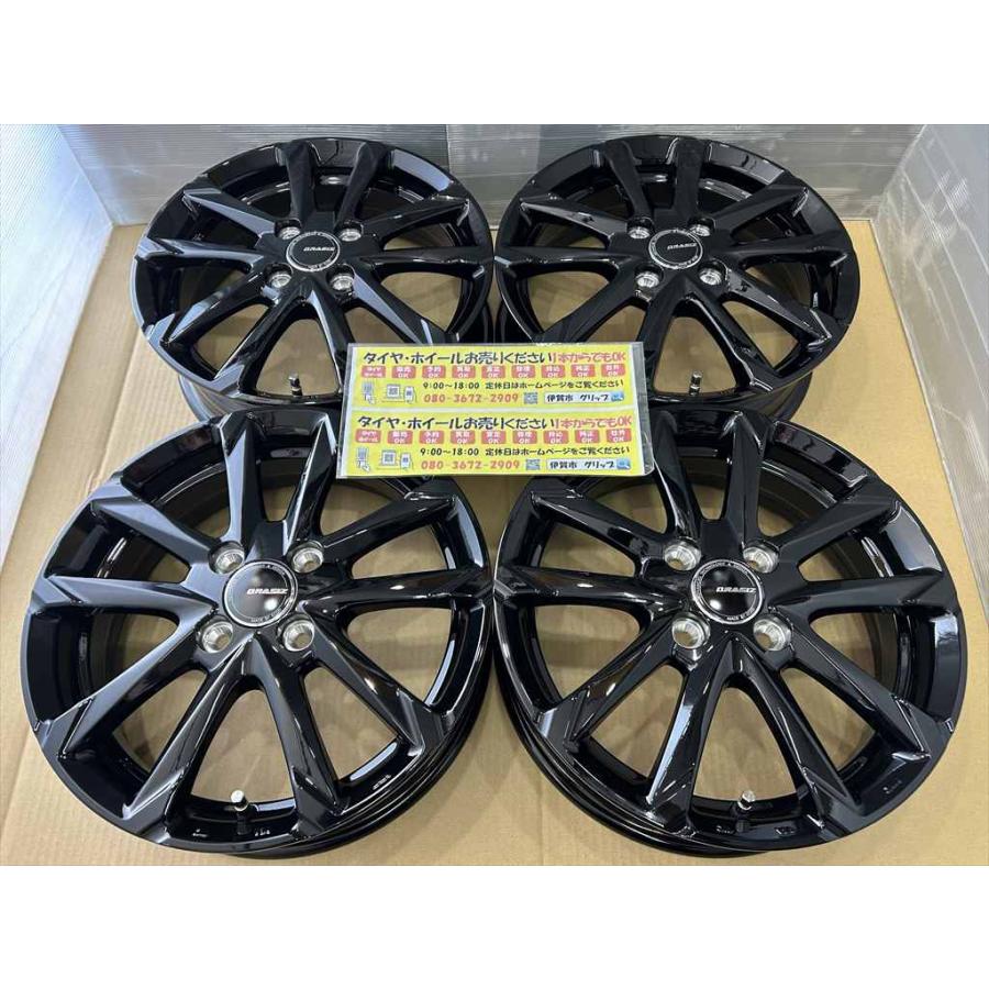 KOSEI 在庫品 クレイシズ アルミホイール 15 4.5j +45 ブラック 黒 4穴