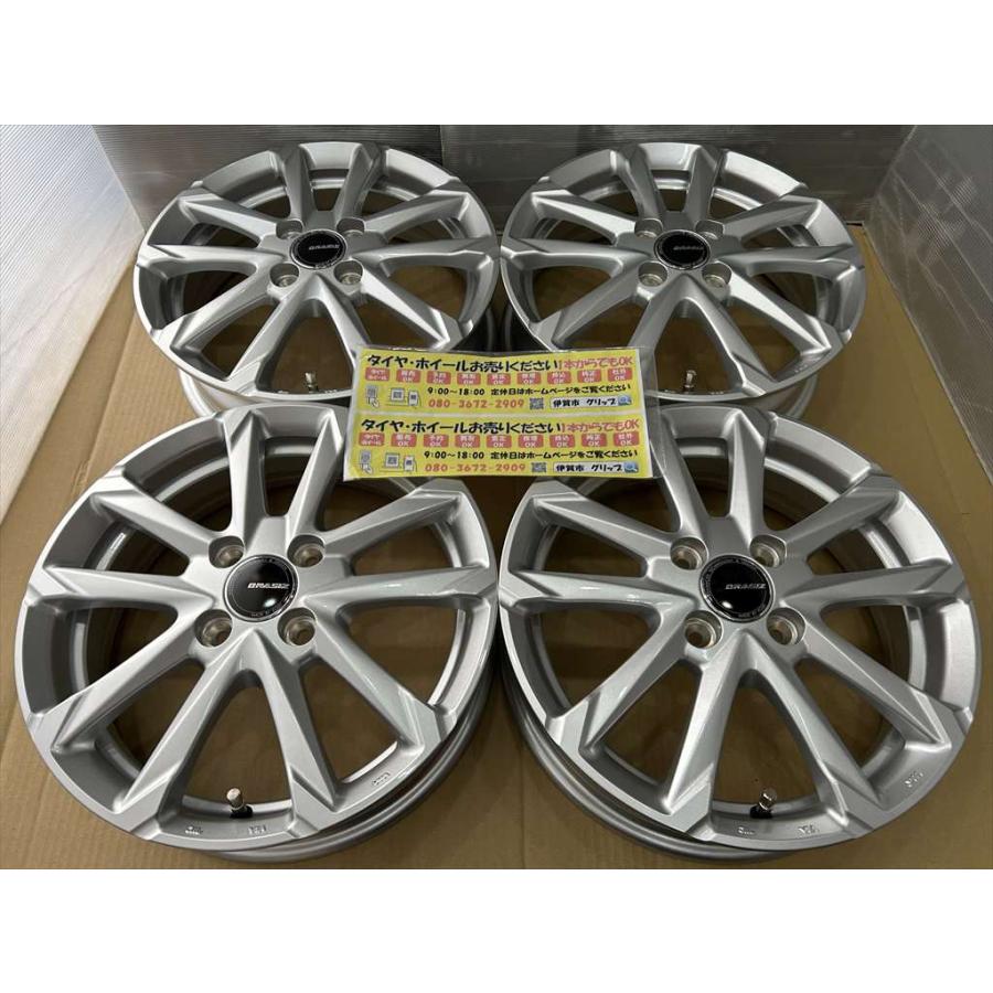 KOSEI 在庫品 クレイシズ アルミホイール 15 4.5j +45 シルバー 黒 4穴 