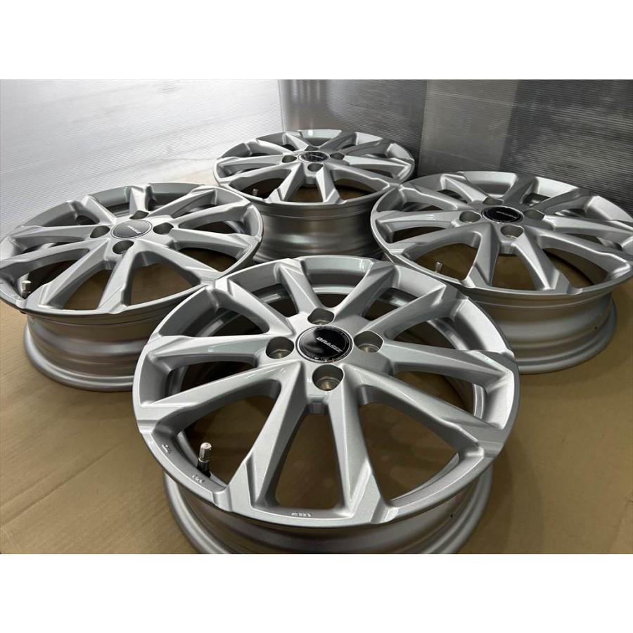 KOSEI 在庫品 クレイシズ アルミホイール 15 4.5j +45 シルバー 黒 4穴