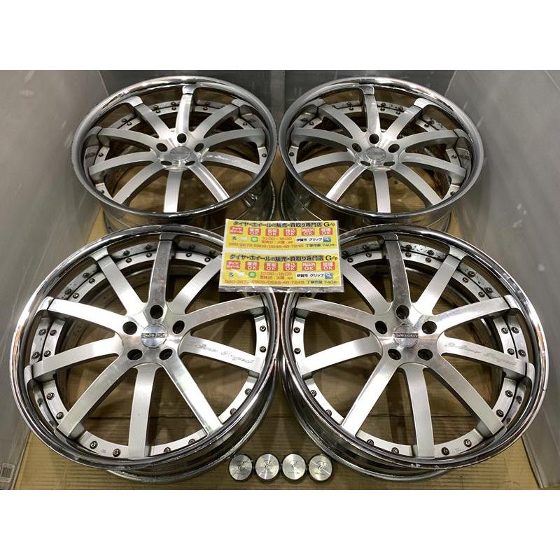 深リム 高級 DOLCE EURO 22 9j +35 / 10j +37 ポリッシュ 5穴 120 