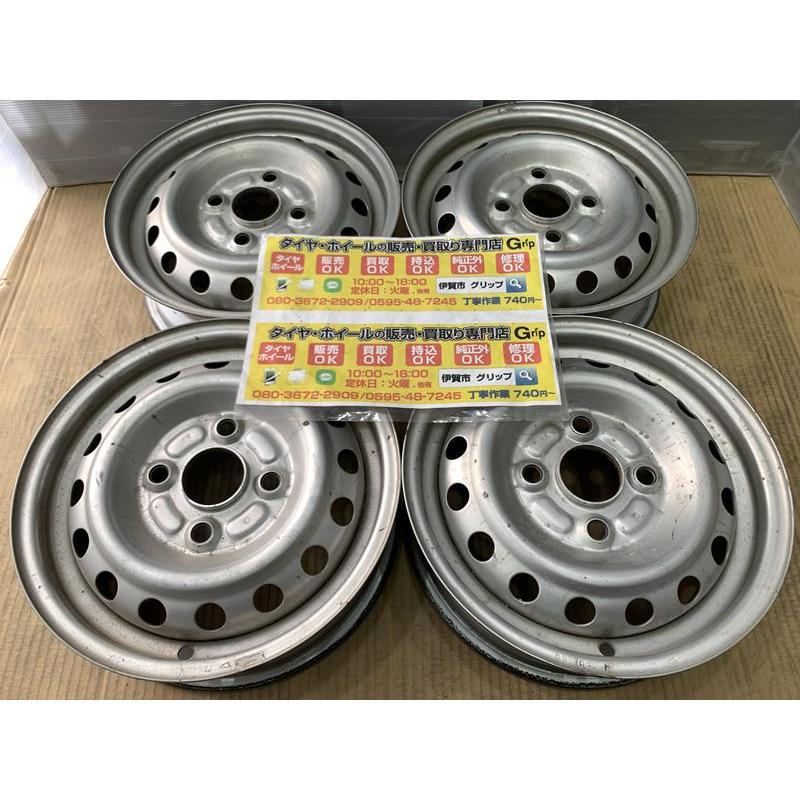 ダイハツ 純正 鉄ホイール 4 本 R12×4J +40 4穴PCD100