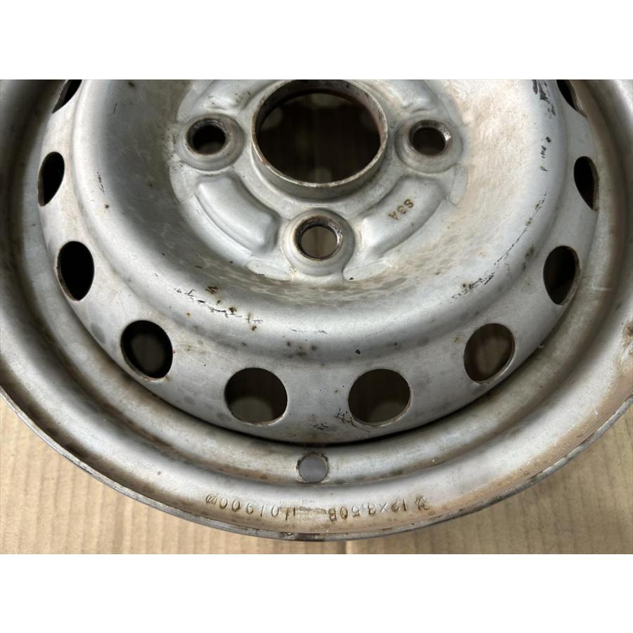 ✳️ホンダ純正 アクティスチールホイール 4本セット 12Х3.5J タイヤ山なし ホンダ（HONDA） 1本 純正スチールホイール 12 3.5j +40 シルバー 4穴