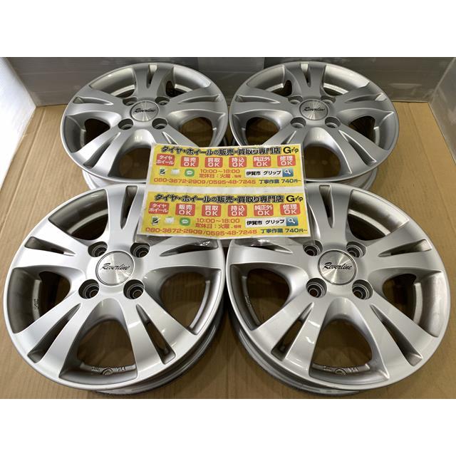 ダンロップ リバーライン マナレイ製 アルミホイール 13 4.00B 4j +  