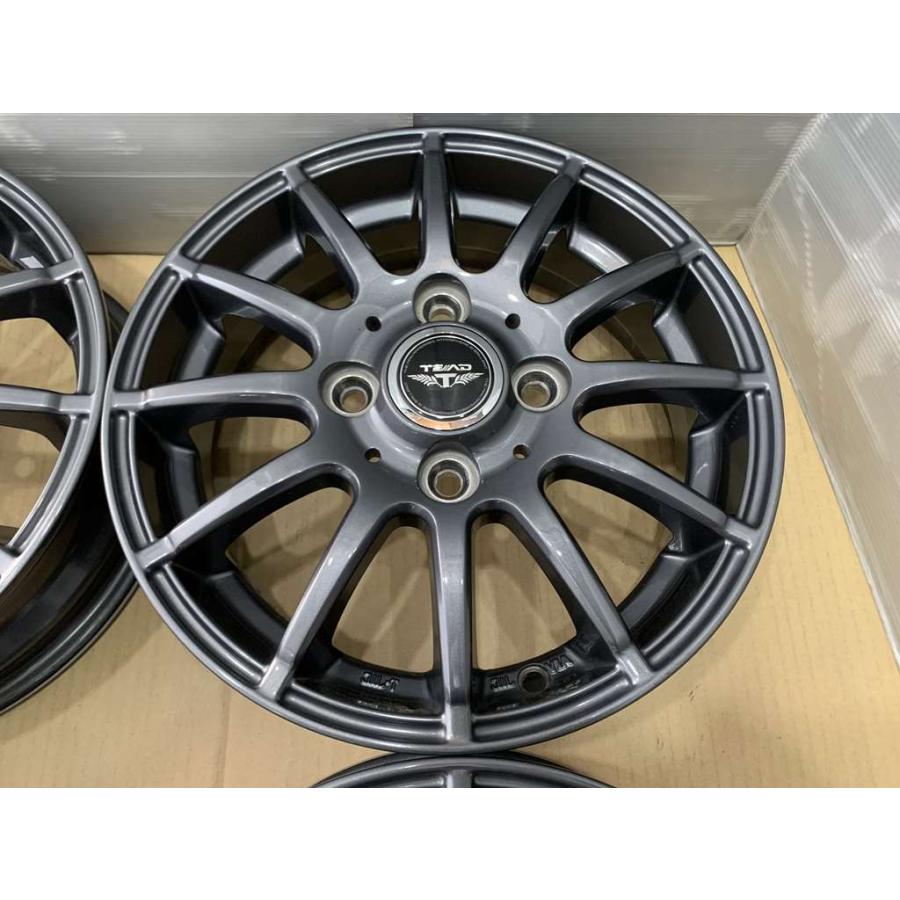 13インチ 4j +45 4穴 PCD100 アルミホイール　weds WEDS（ウェッズ） WEDS TEAD アルミホイール 13 4j +45 グレー 系 4穴