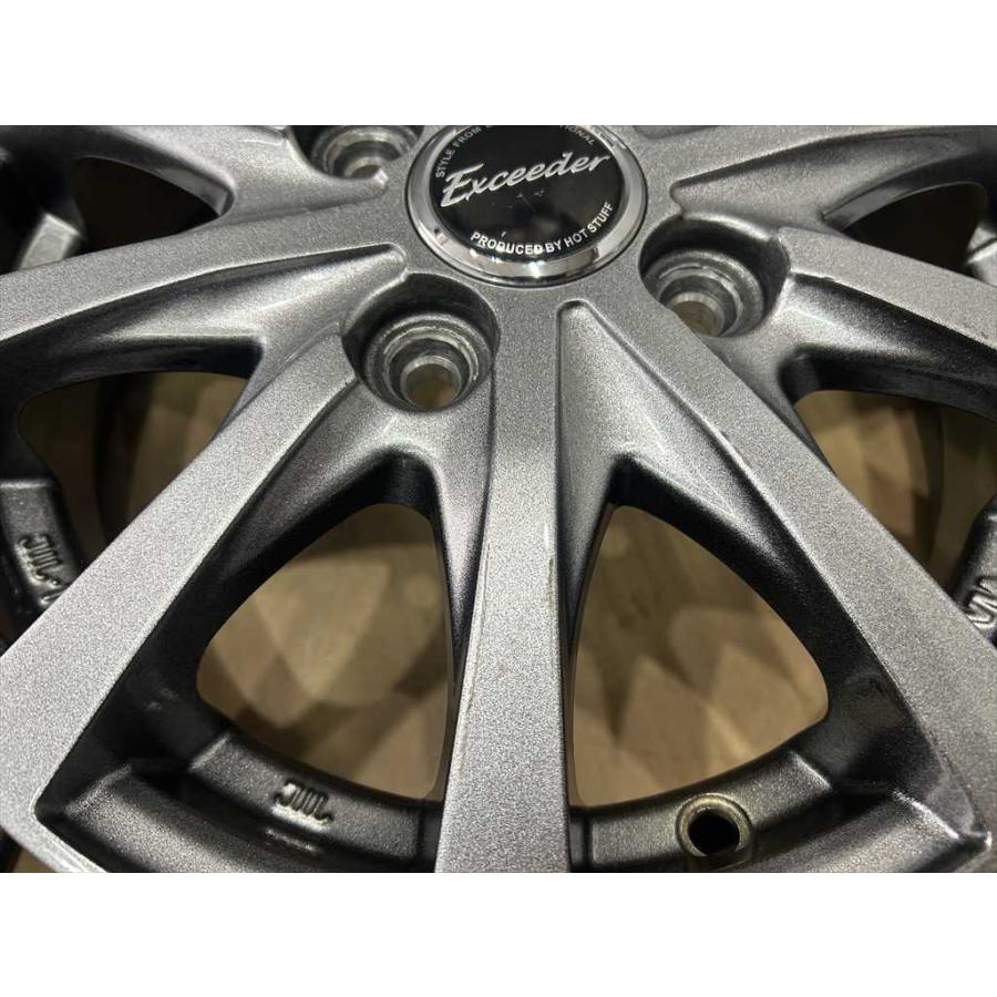 HOTSTUFF ホットスタッフ Exceeder 社外ホイール 13インチ 4本 4J4HPCD100+43 アルト ラパン MRワゴン等 (VHC47) クレジットカード QR決済可能 HOT STUFF（ホットスタッフ） ラパン ワゴンR エッセ ミニカ ライフ