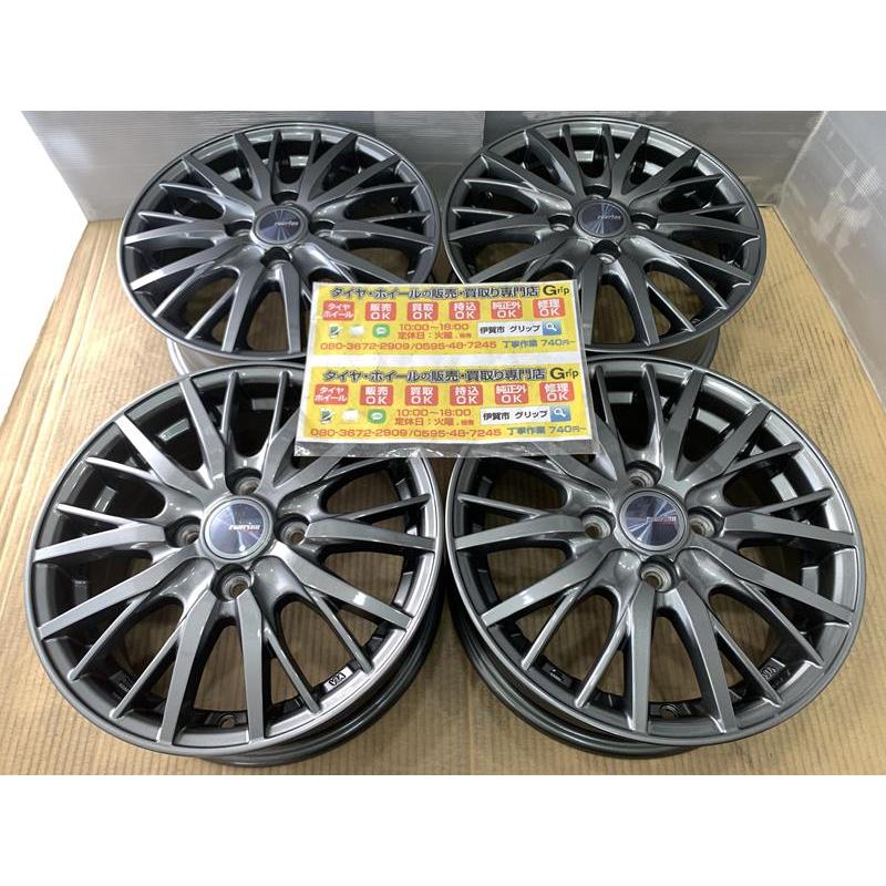 WEDS weds raurion アルミホイール 仕上げ済み 14 5.5j +48 グレー 系 