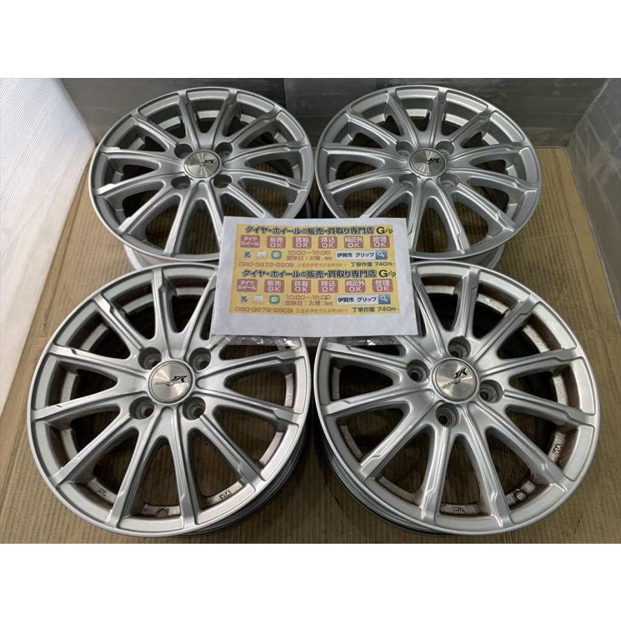 ENCOUGAR アルミホイール 14 5.5j +45 シルバー 系 4穴 100 : タイヤ 