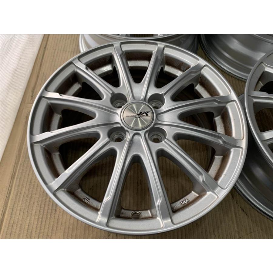ENCOUGAR アルミホイール 14 5.5j +45 シルバー 系 4穴 100 : タイヤ 