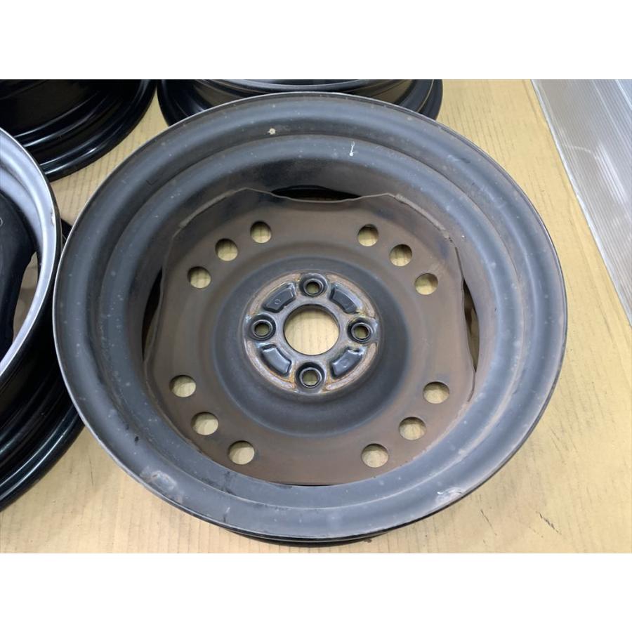 ①ダイハツ純正 14インチ スチールホイール 4穴 ダイハツ（DAIHATSU） 純正スチールホイール 14 4.5j +45 ブラック 黒