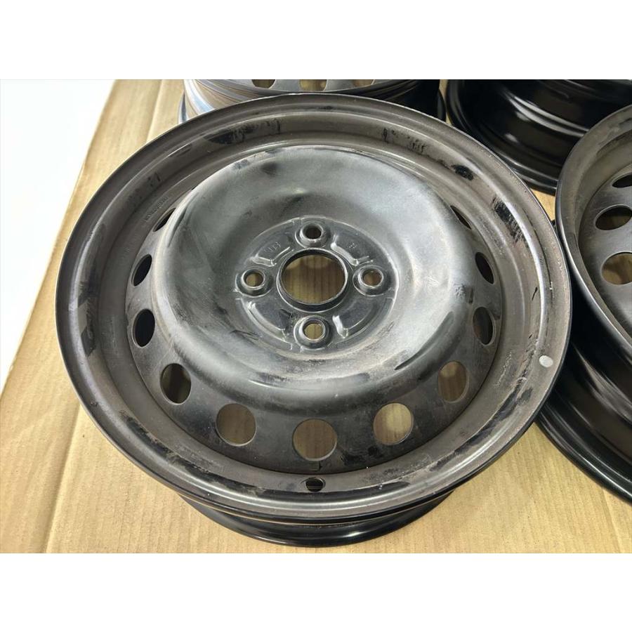 ヴィッツ TOYOTA YARIS 純正スチールホイール 14 5.5j +40 ブラック 4