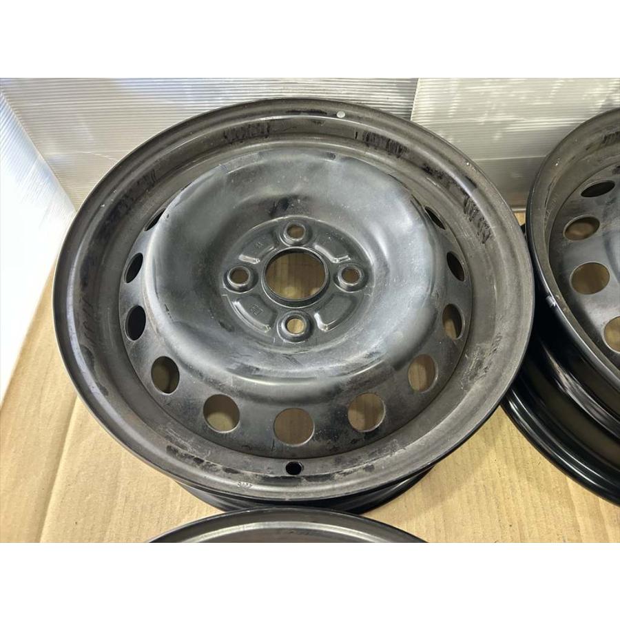 ヴィッツ TOYOTA YARIS 純正スチールホイール 14 5.5j +40 ブラック 4