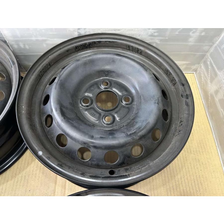 ヴィッツ TOYOTA YARIS 純正スチールホイール 14 5.5j +40 ブラック 4