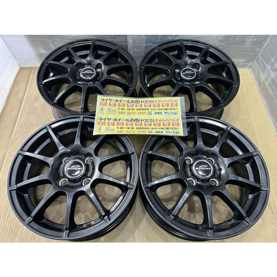 マルカサービス MID SCHNEDER アルミホイール 14 5.5j +38 ブラック 系 
