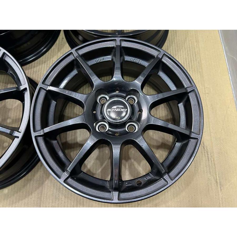 マルカサービス MID SCHNEDER アルミホイール 14 5.5j +38 ブラック 系