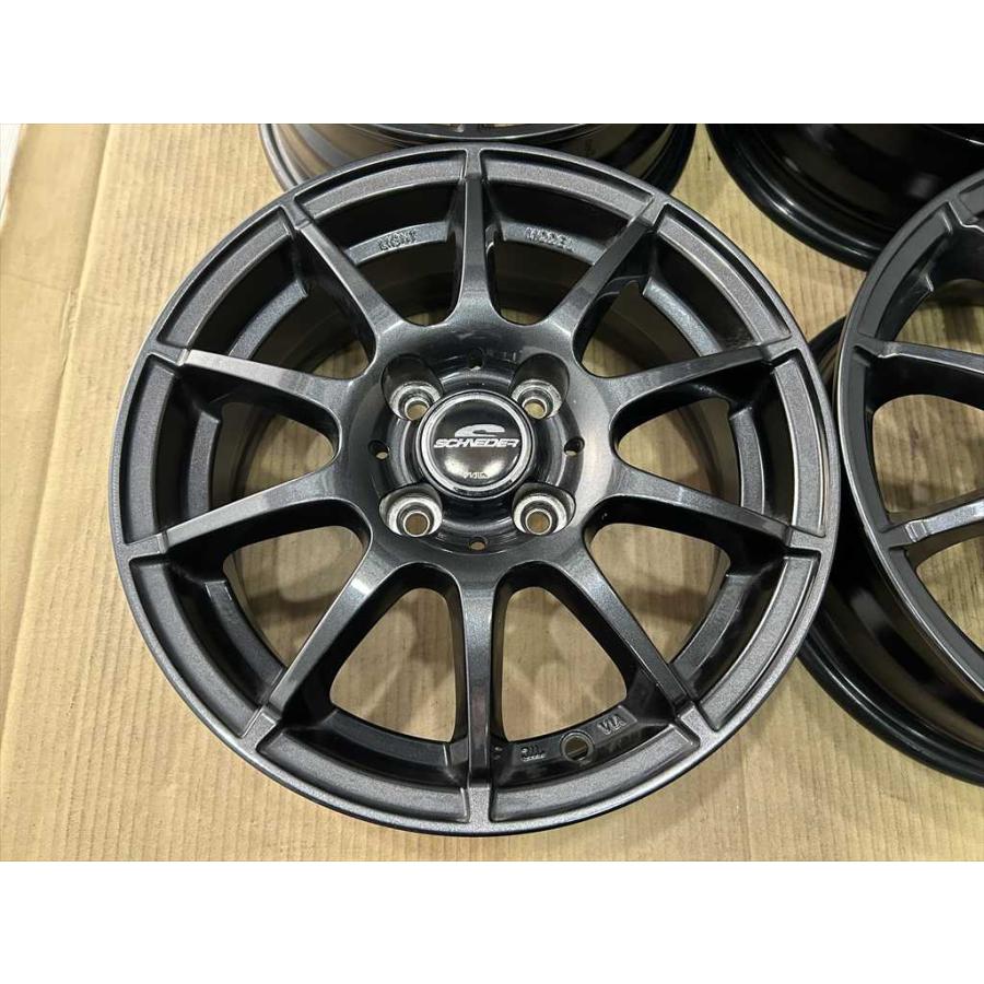 マルカサービス MID SCHNEDER アルミホイール 14 5.5j +38 ブラック 系