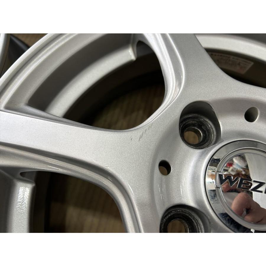 WEZEN アルミホイール 14 4.5j +45 シルバー 系 4穴 100 : タイヤ