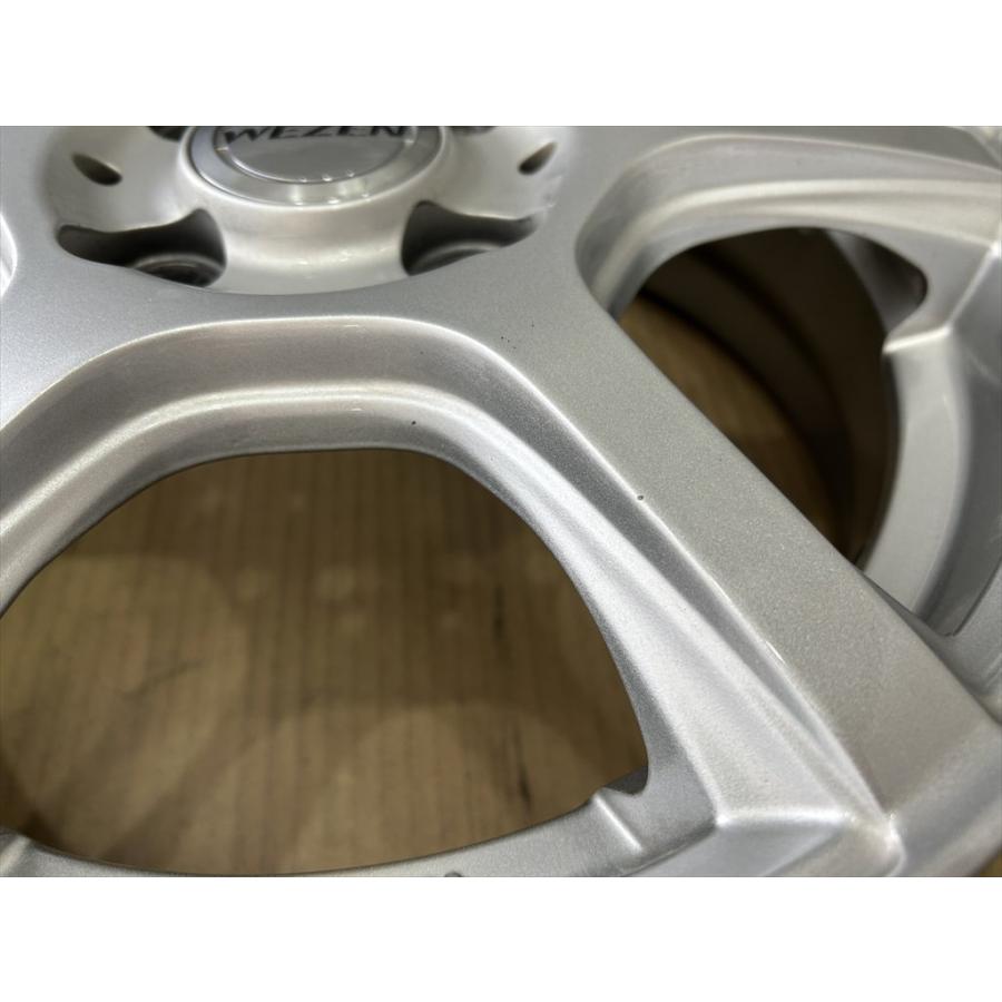 WEZEN アルミホイール 14 4.5j +45 シルバー 系 4穴 100 : タイヤ