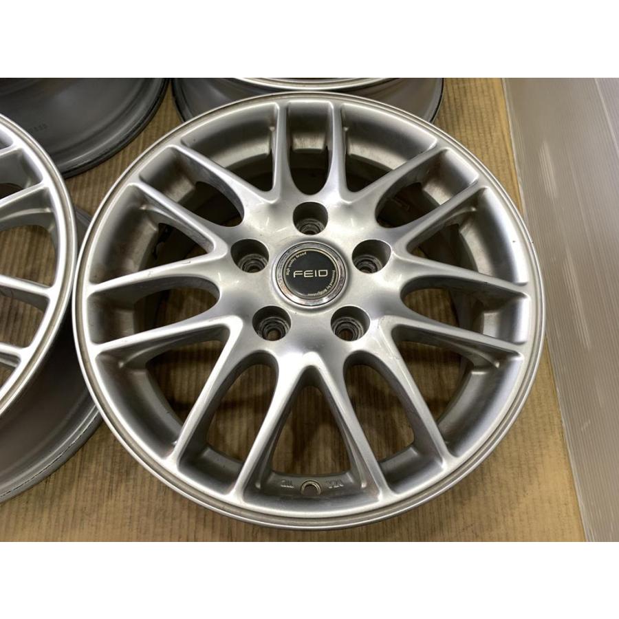 BRIDGESTONE ブリヂストン FEID アルミホイール 15 6j +45 シルバー 5 