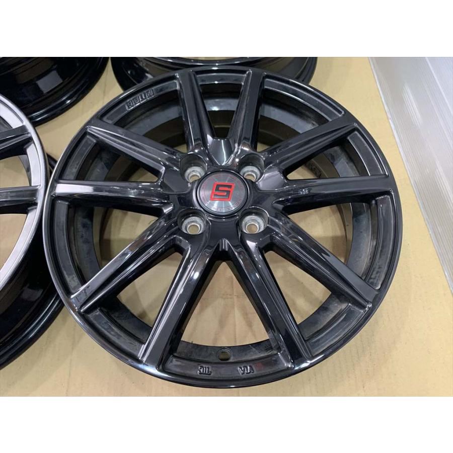 共豊 ザインSS アルミホイール 15 4.5j +45 ブラック 黒 系 4穴 100