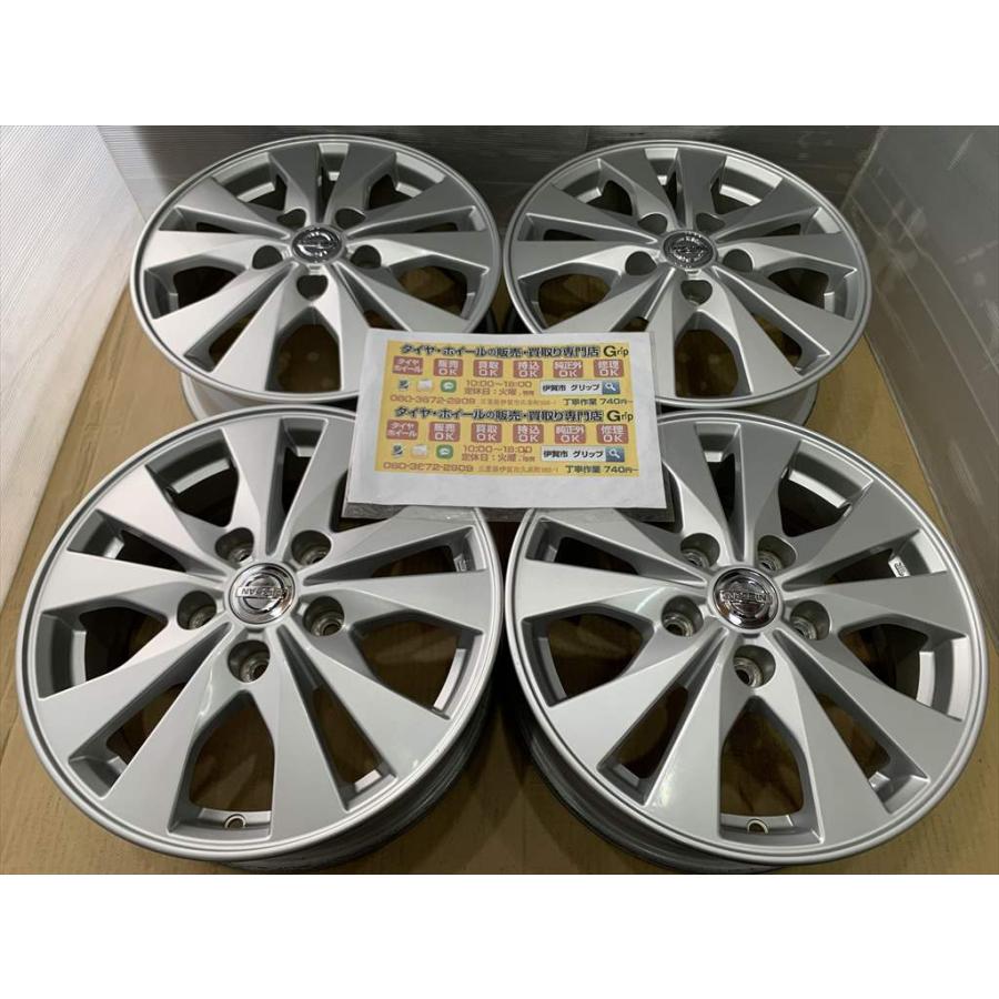 セレナ NISSAN C27 セレナ 純正アルミホイール 15 5.5j +45 シルバー 5