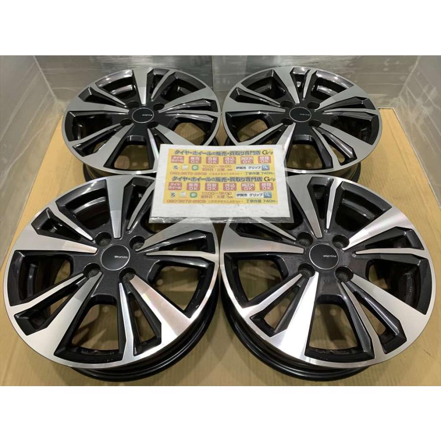smartline アルミホイール 15 5.5j +40 ガンメタポリッシュ 4穴 100