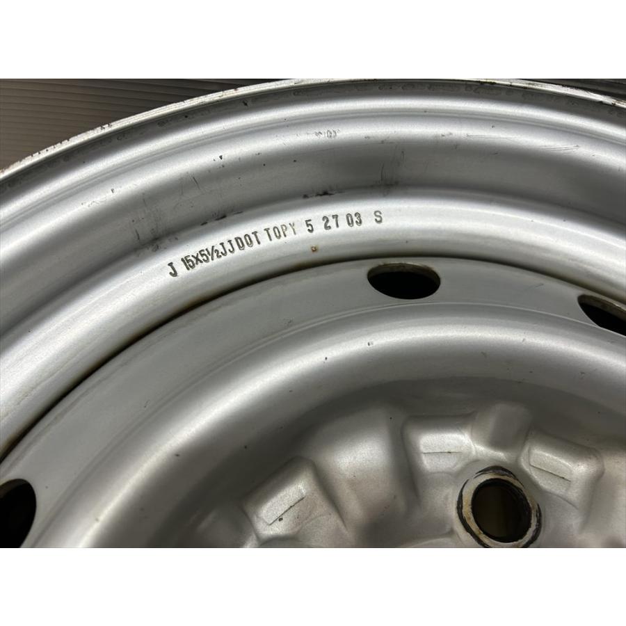 ハイエース 2本 TOPY 純正系 スチールホイール 15 5.5j +26 シルバー 6