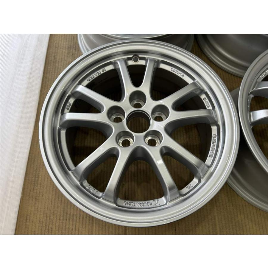 トヨタ プリウス 純正 6.5J-15インチ 5/100 +40 4本セット シルバー 50系 トヨタ（TOYOTA） TOYOTA 50 PRIUS 純正アルミホイール 15 6.5j +40