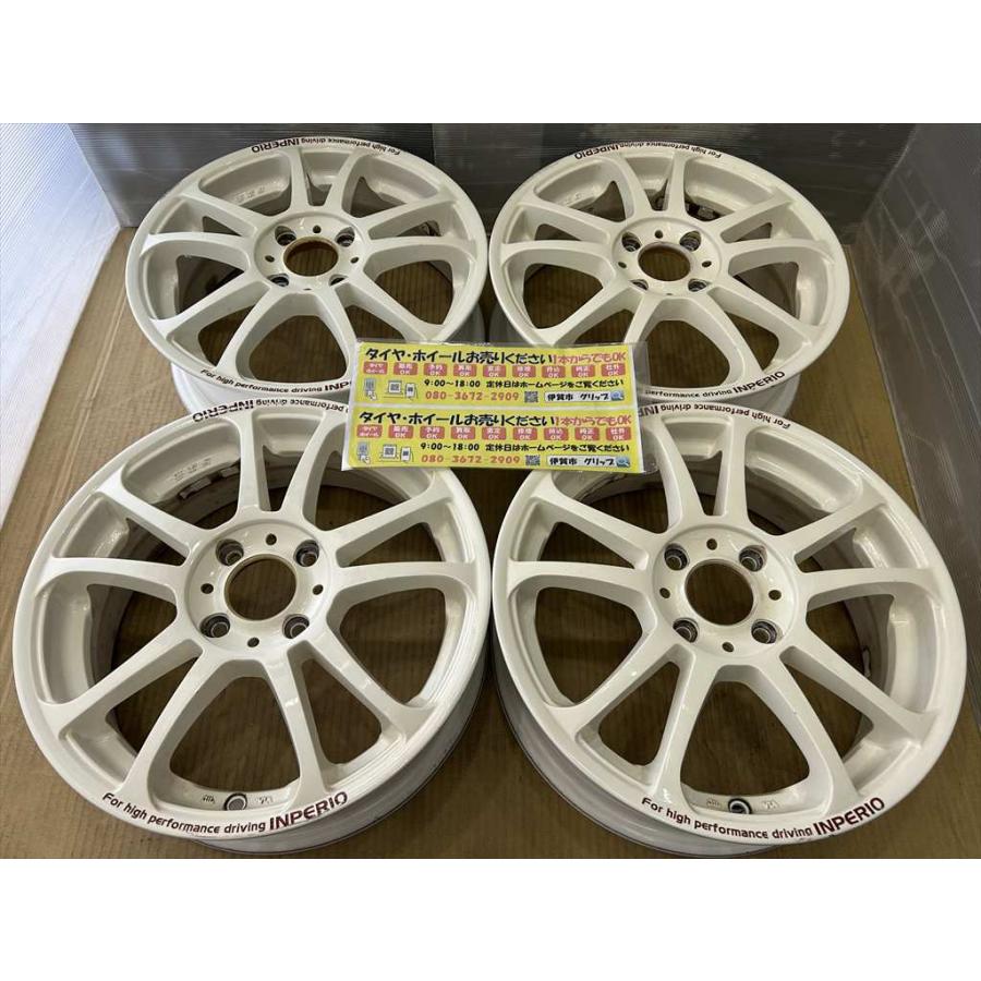 5ZIGEN 5次元 INPERIO アルミホイール 15 5j +43 ホワイト 系 4穴 100 