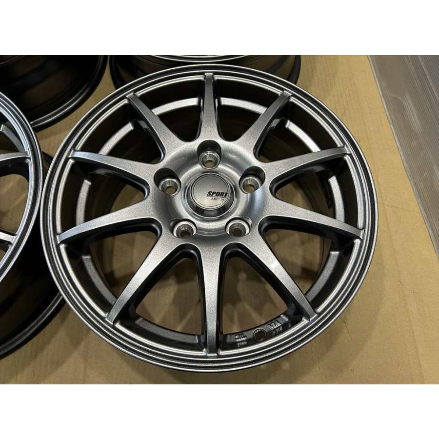 ABELIA SPORT アルミホイール 15 6j +53 ガンメタ 系 5穴 114.3