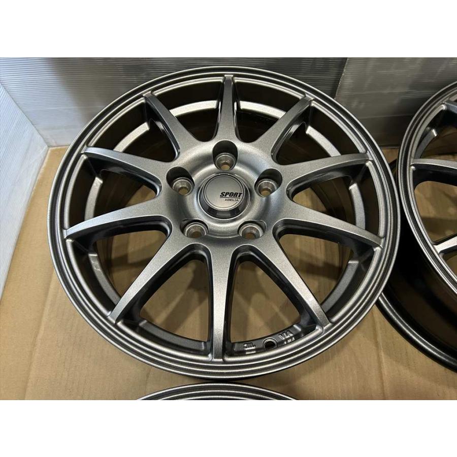 ABELIA SPORT アルミホイール 15 6j +53 ガンメタ 系 5穴 114.3