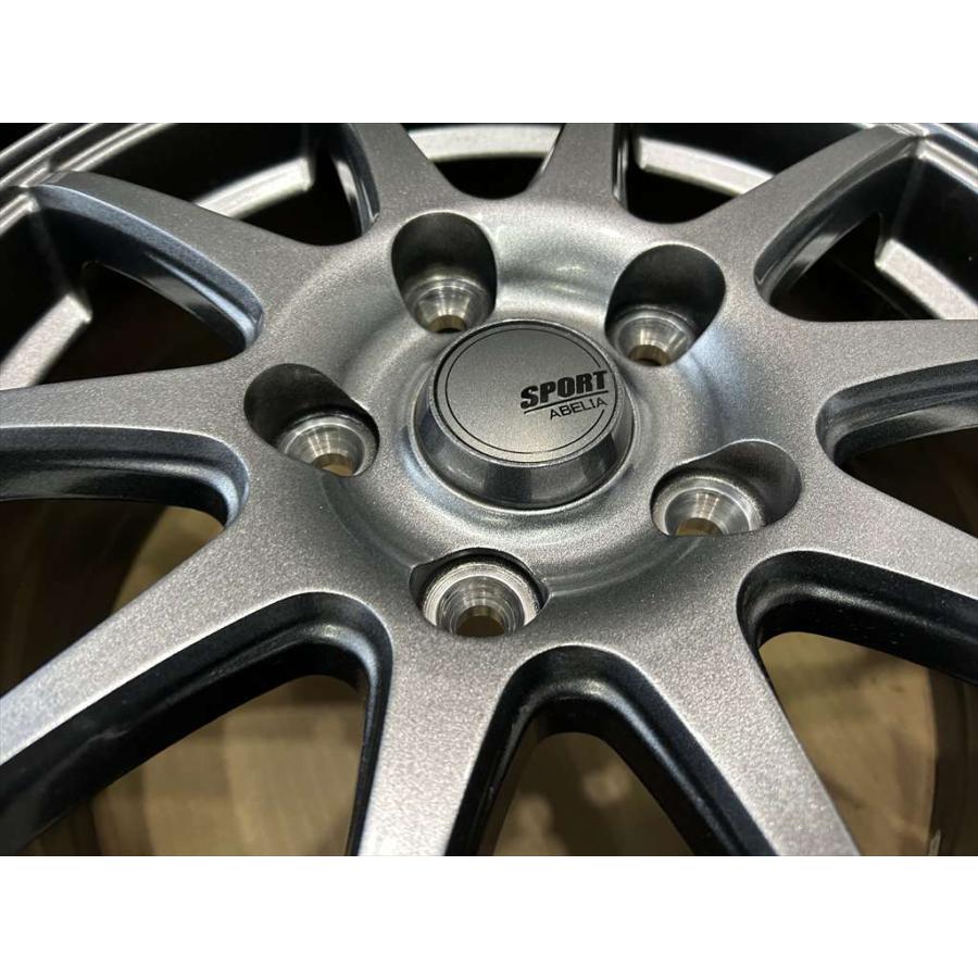 ABELIA SPORT アルミホイール 15 6j +53 ガンメタ 系 5穴 114.3